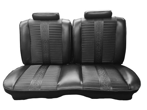 1973-77 Maverick-Comet Standard 2 Door Front Split Bench with Seat Belt Access