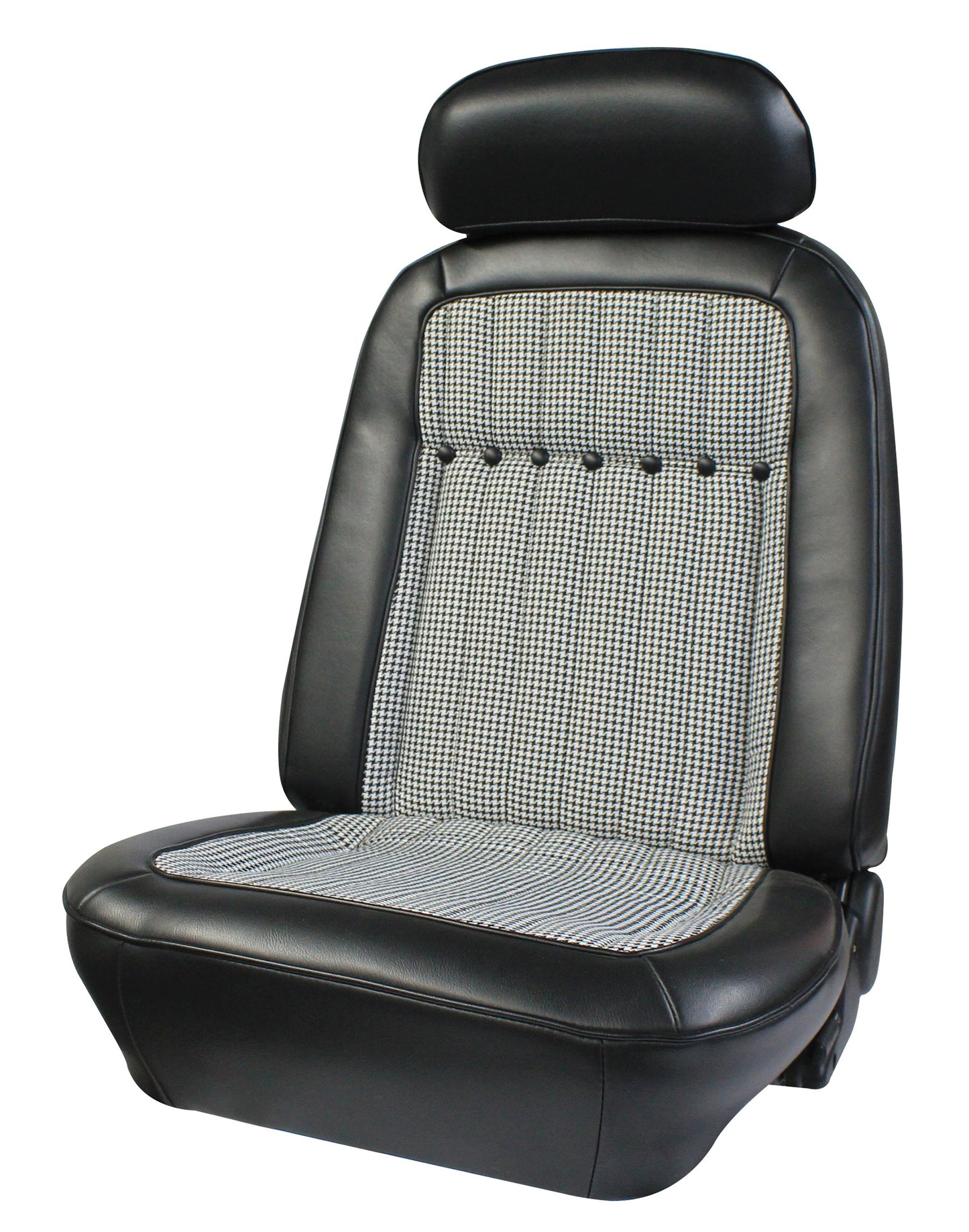 1969 Camaro Deluxe OEM Reclining Bucket Seats With Houndstooth Inserts