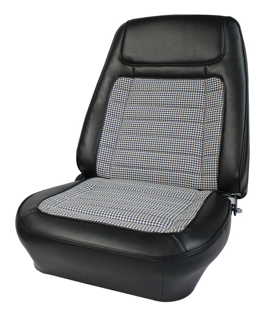 1968 Camaro Deluxe OEM Reclining Bucket Seats With Houndstooth Inserts